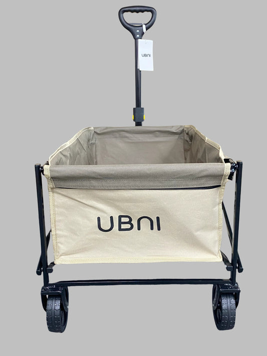 UBNI Wheeled, collapsible carts,multi-purpose travel carts, suitable for outdoor sports, camping, gardening & shopping, khaki