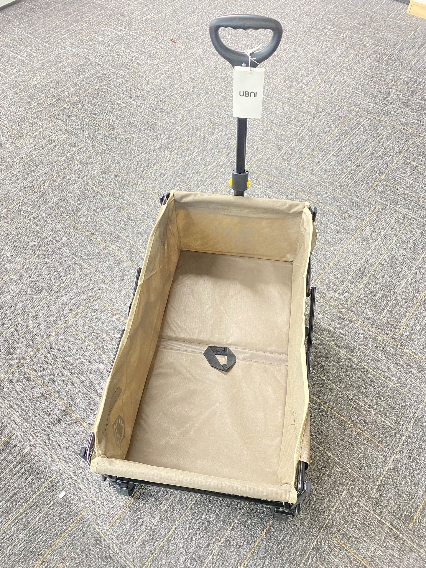 UBNI Wheeled, collapsible carts,multi-purpose travel carts, suitable for outdoor sports, camping, gardening & shopping, khaki